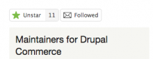 Drupal.org star feature
